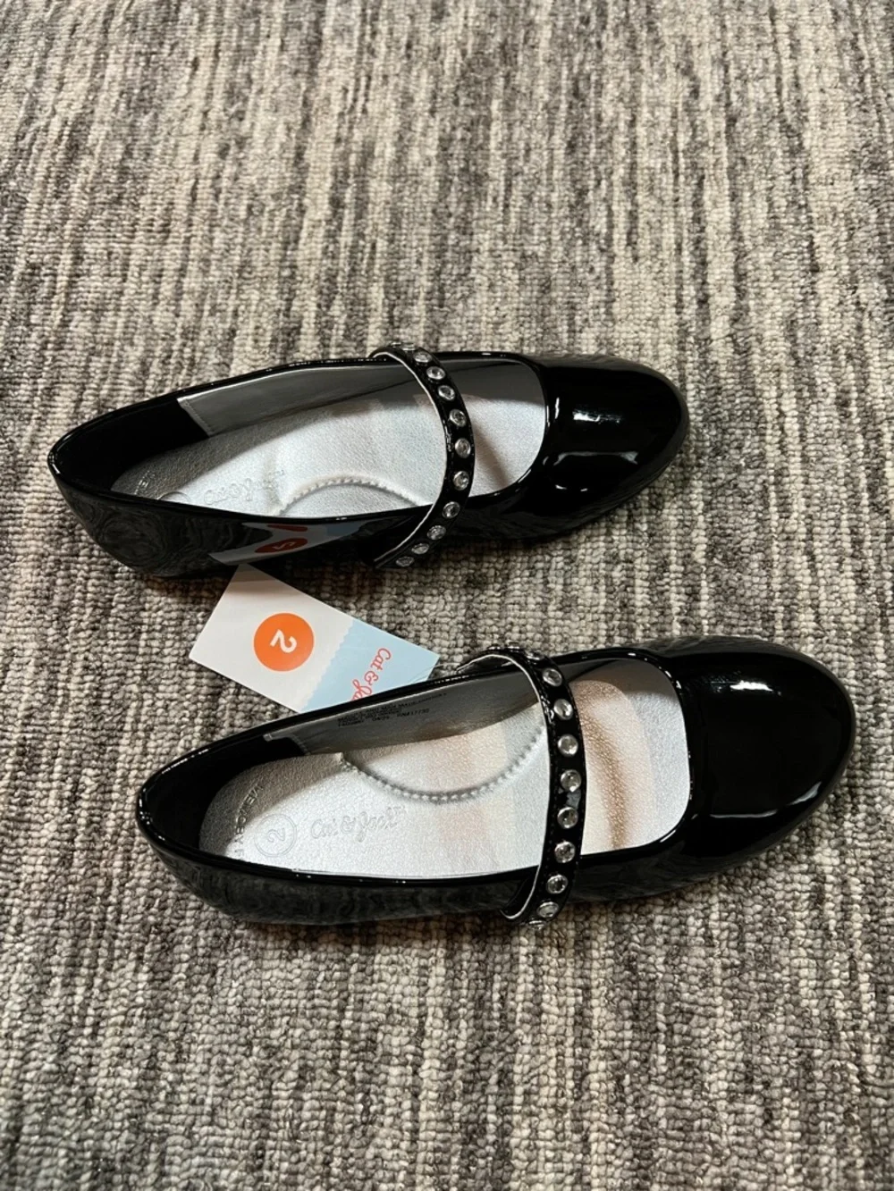 Cat & Jack - Kids' Brooke Ballet Flats Size 2